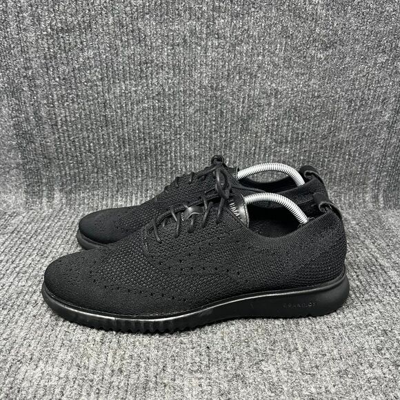 Cole Haan 2.Zerogrand StitchLite Laser Wingtip Oxford Black Mens 10.5 M C28527 - Picture 3 of 8